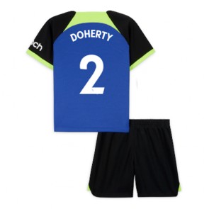 Tottenham Hotspur Matt Doherty #2 babykläder Bortatröja barn 2022-23 Korta ärmar (+ Korta byxor)